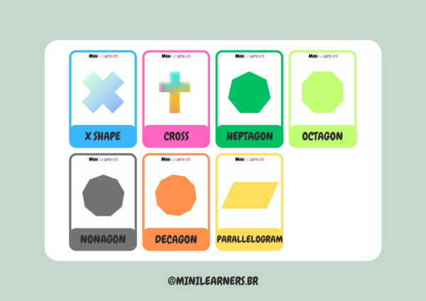 Colorful Shapes Flashcards - Image 3